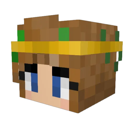 ErinnEBrown Minecraft avatar head, 3D render