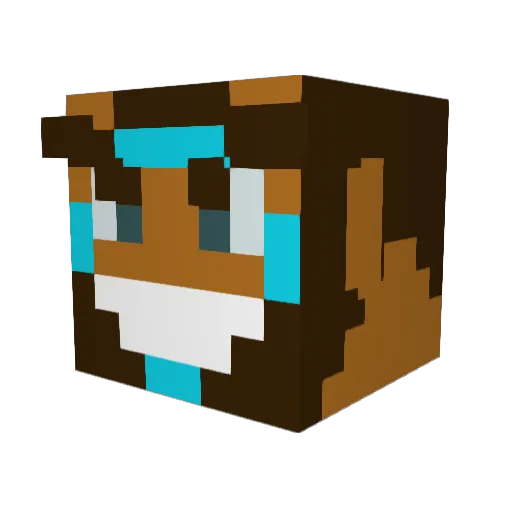 Erinnaria Minecraft avatar head, 3D render