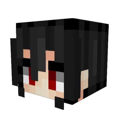 Erinsjuicyeggs Minecraft avatar head, 3D render