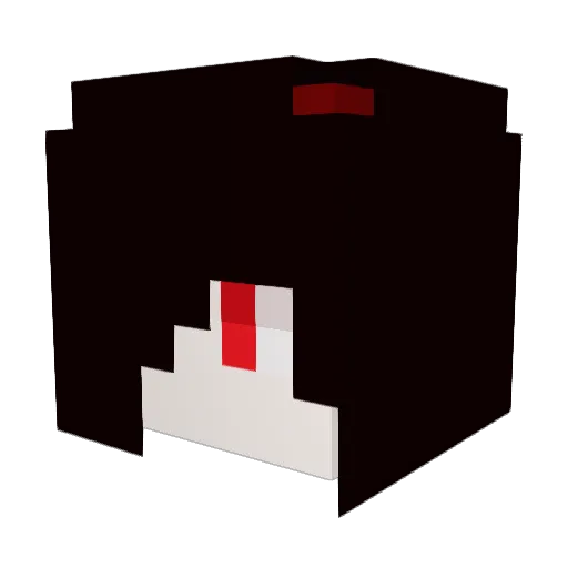 Erinus Minecraft avatar head, 3D render