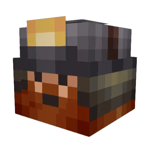 Erirdic Minecraft avatar head, 3D render