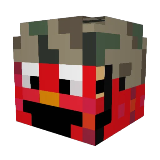 Eris6310 Minecraft avatar head, 3D render