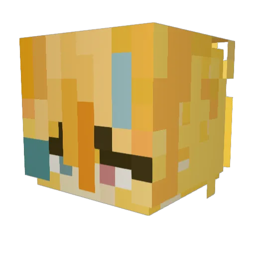 ErisIsMe Minecraft avatar head, 3D render