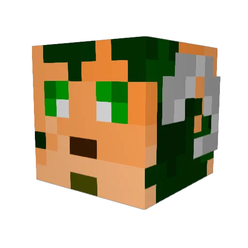 Eris_Cinta Minecraft avatar head, 3D render