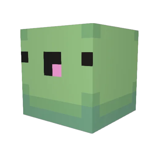 Erish Minecraft avatar head, 3D render