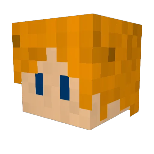 Erisior Minecraft avatar head, 3D render