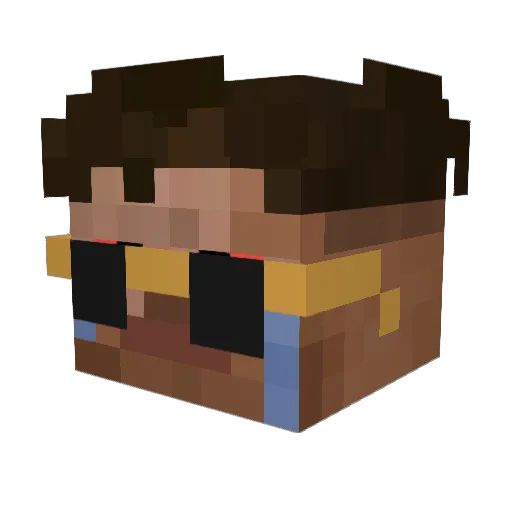 ErisiumFan Minecraft avatar head, 3D render