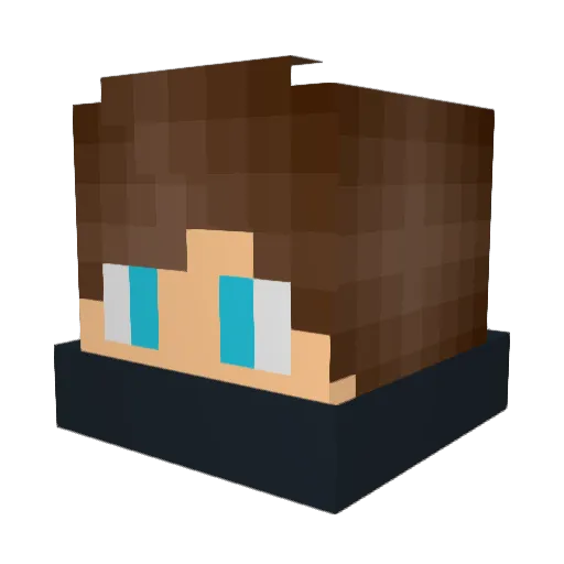 Erisium_tekylls Minecraft avatar head, 3D render