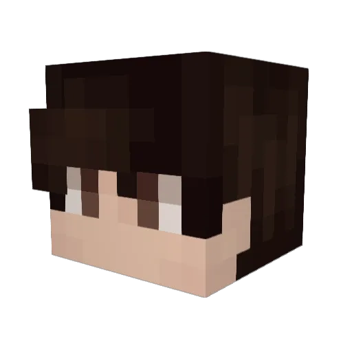 Eriven Minecraft avatar head, 3D render