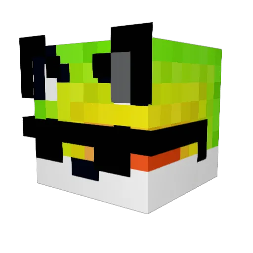 Erixkthegoat Minecraft avatar head, 3D render