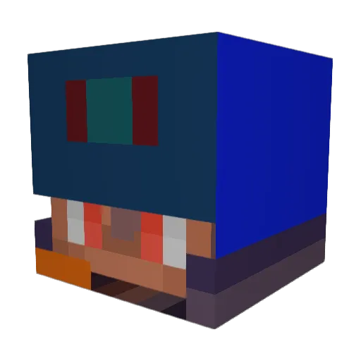 Erizoy12 Minecraft avatar head, 3D render