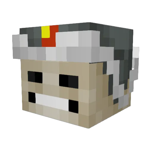Erjon_McCool Minecraft avatar head, 3D render