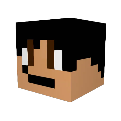 Erk__ Minecraft avatar head, 3D render