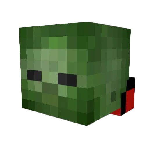 Erklyn Minecraft avatar head, 3D render
