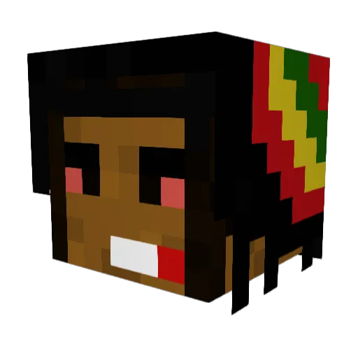 ErlasLT Minecraft avatar head, 3D render