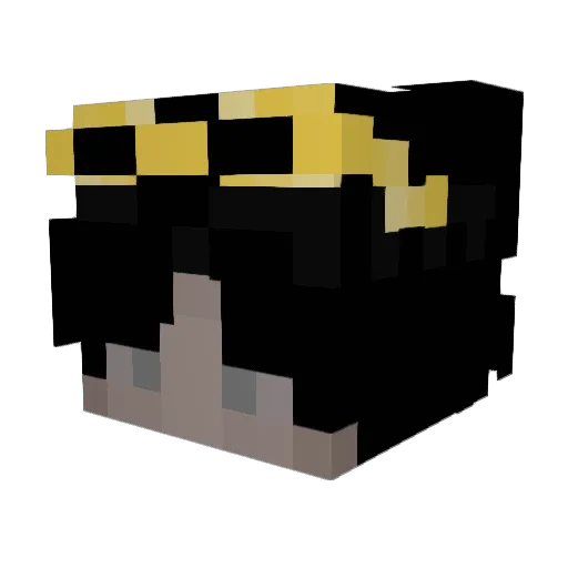 Ernerith Minecraft avatar head, 3D render