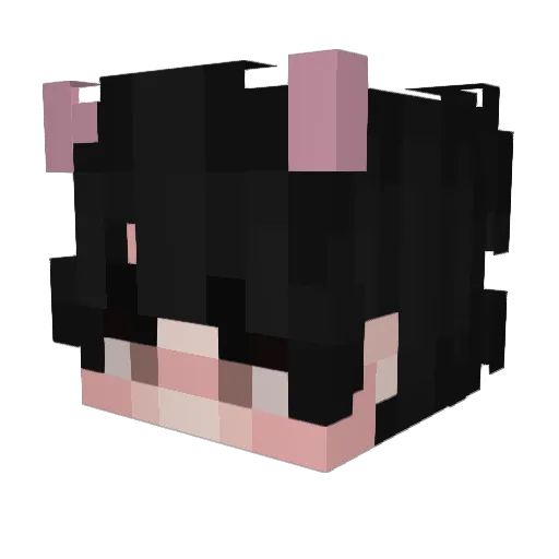 ErnestCline Minecraft avatar head, 3D render