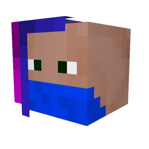 ErnestasL Minecraft avatar head, 3D render