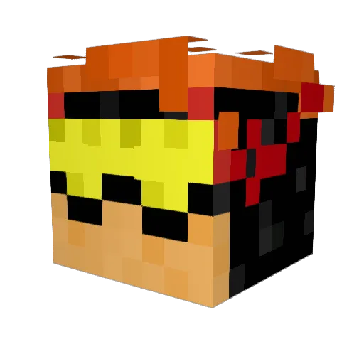 Ernesto20 Minecraft avatar head, 3D render