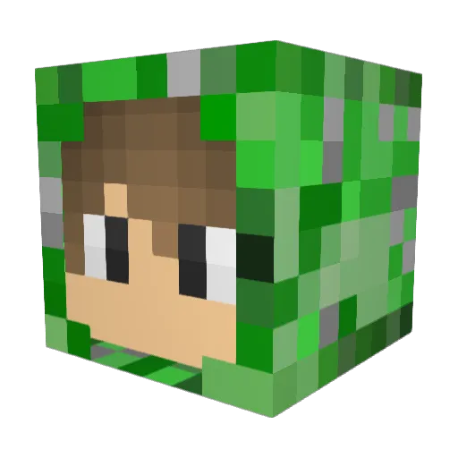 Ernesto26 Minecraft avatar head, 3D render