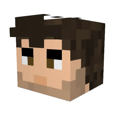 ErnestoRhoades Minecraft avatar head, 3D render