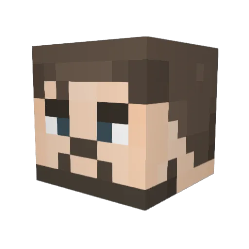 Ernesto_Jr Minecraft avatar head, 3D render