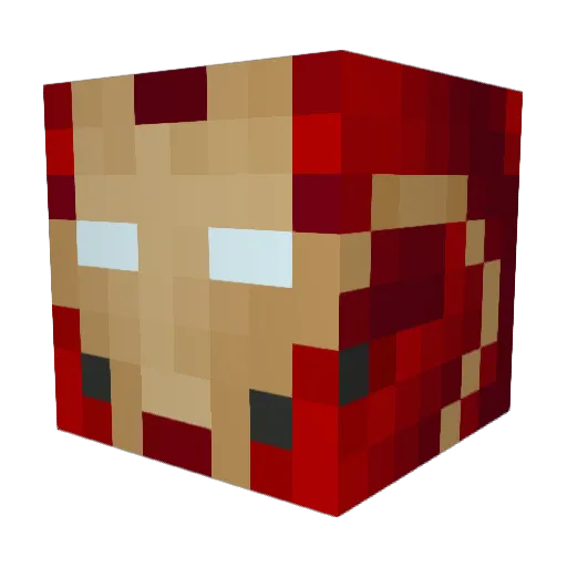 Ernust Minecraft avatar head, 3D render
