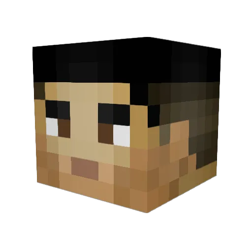 Ero19391 Minecraft avatar head, 3D render