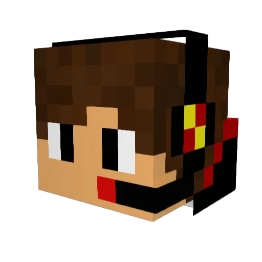 Ero42 Minecraft avatar head, 3D render