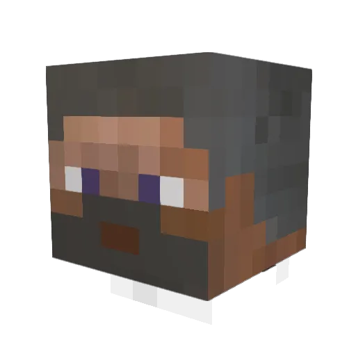 ErockTheRand_16 Minecraft avatar head, 3D render