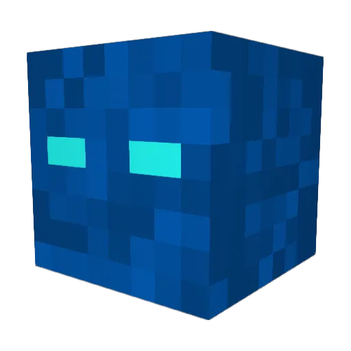 Erodence Minecraft avatar head, 3D render