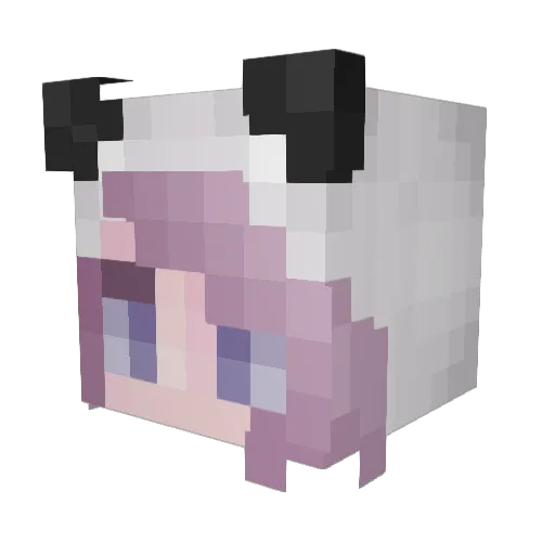 Erodrai Minecraft avatar head, 3D render