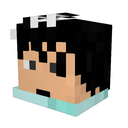 Erodyn Minecraft avatar head, 3D render