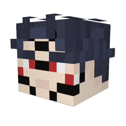 Erorim Minecraft avatar head, 3D render