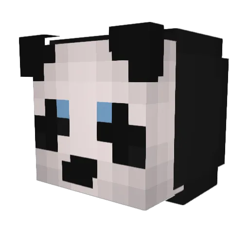 ErosTVV Minecraft avatar head, 3D render