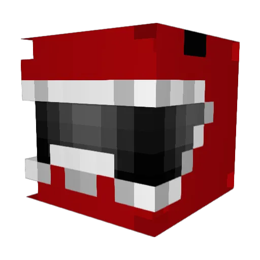 ErosX Minecraft avatar head, 3D render