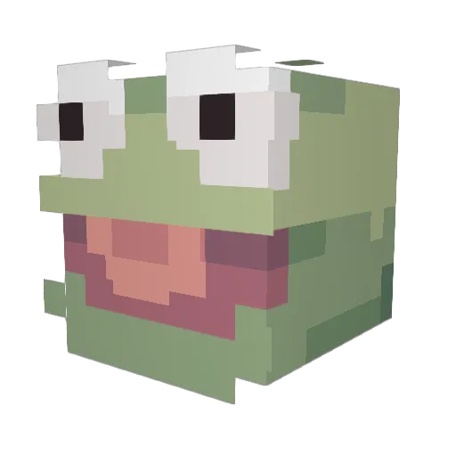EroticWizard Minecraft avatar head, 3D render