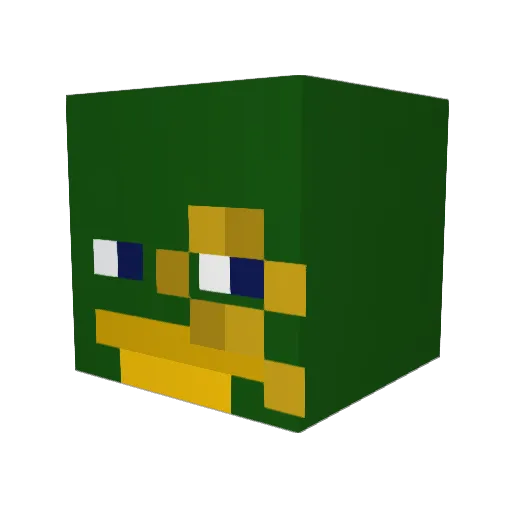 ErpelEnte13 Minecraft avatar head, 3D render