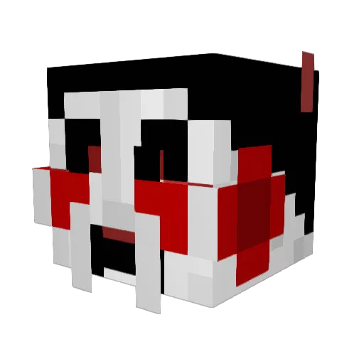 Err0r_404_ Minecraft avatar head, 3D render