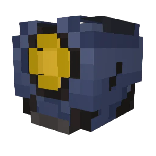 Err504 Minecraft avatar head, 3D render