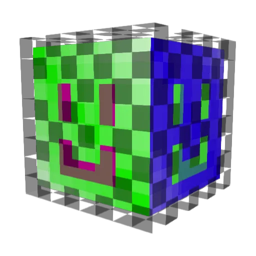 ErrOrtss Minecraft avatar head, 3D render