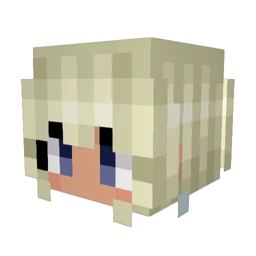 ErrantBubble Minecraft avatar head, 3D render