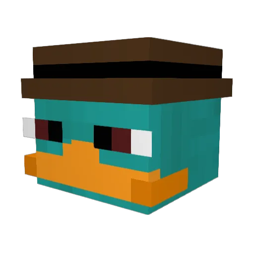 ErreG1 Minecraft avatar head, 3D render