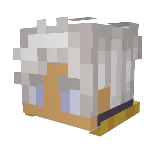 Erreo Minecraft avatar head, 3D render