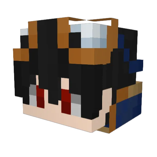 ErriEfiJob Minecraft avatar head, 3D render