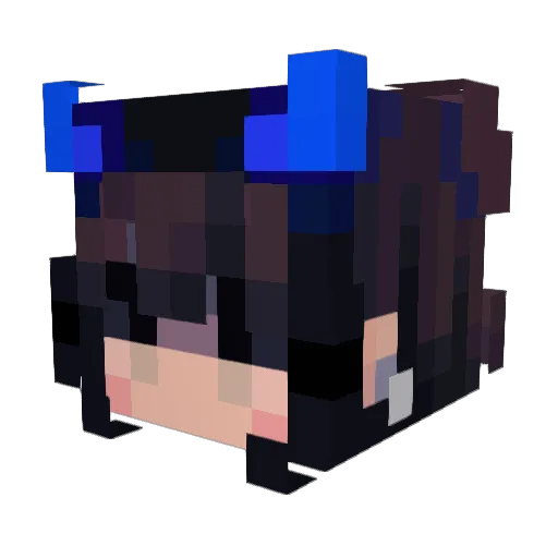 ErringPumpkin33 Minecraft avatar head, 3D render