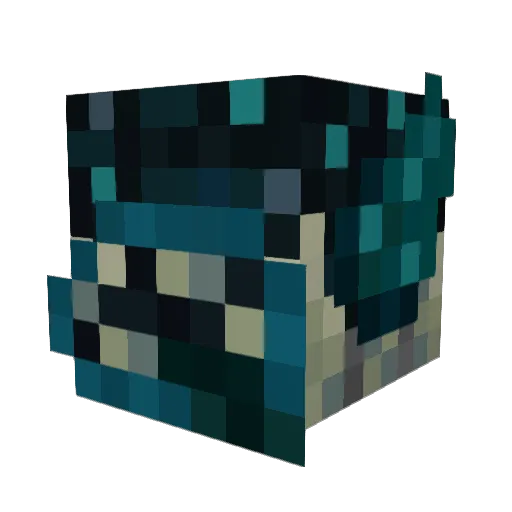 ErringSoul Minecraft avatar head, 3D render