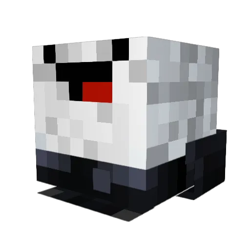 ErroRx Minecraft avatar head, 3D render