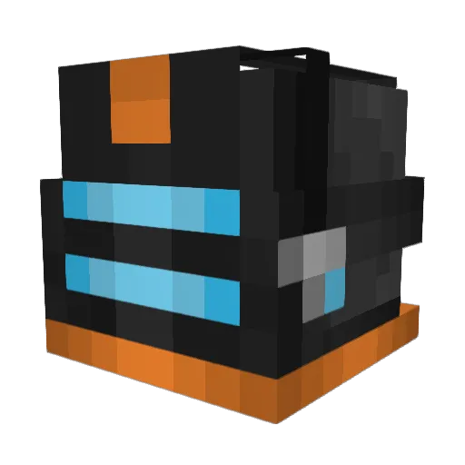 Error1608 Minecraft avatar head, 3D render