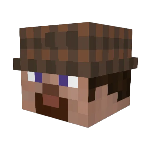 ErrorCodex64 Minecraft avatar head, 3D render
